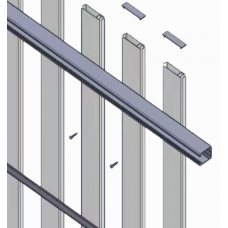 End Caps 65x16mm Slats - Black, Dark Grey or White Blade & Pickets