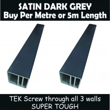 Battens 40x40mm - 5.5m lengths in Dark Grey - Bulk item & Uncut - Super Heavy Duty