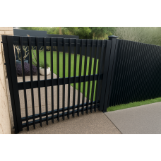 Blade Gates Fin Style - Contemporary High End Look Custom Sizes - 3 Colours