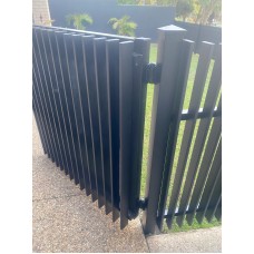 Black Blade Gates Fin Style - Custom Sizes