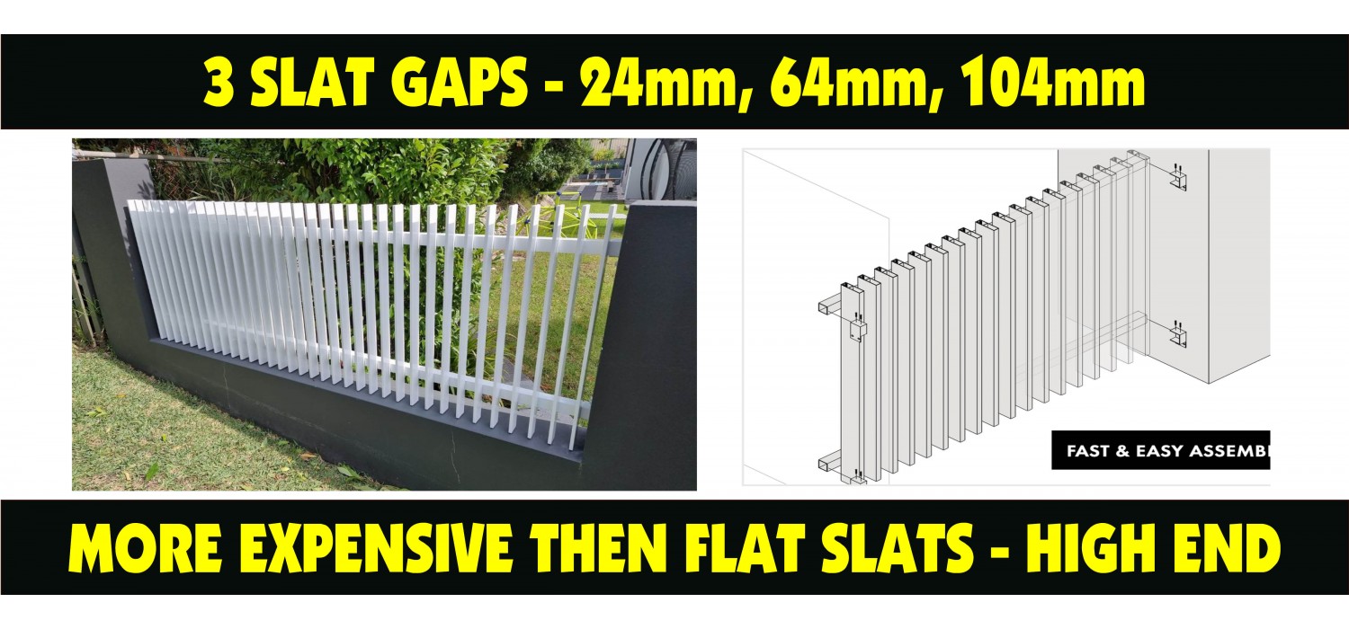 White blade fences