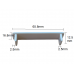 End Caps 65x16mm Slats - Black, Dark Grey or White Blade & Pickets